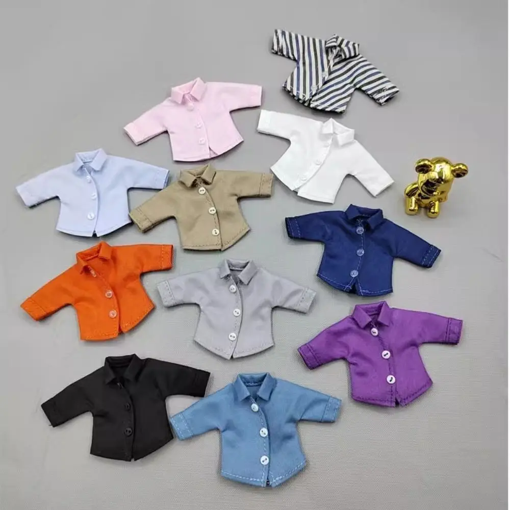 

Fashion Doll Shirt High Quality 6 Styles Long Sleeve Casual Wear Shirts Doll T-shirt Tops 1/11 ob11 Dolls/1/12 Bjd Dolls