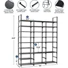 9-Tier Metal Shoe Rack - Holds 50-55 Pairs, Tall Storage Shelf for Shoes, Boots, Entryway, Closet, Garage 3