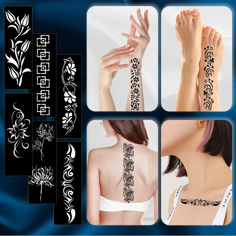 Tattoo Stencils 1 Pcs for henna tattoo stencils,temporary tattoo sticker,tattoo sticker
