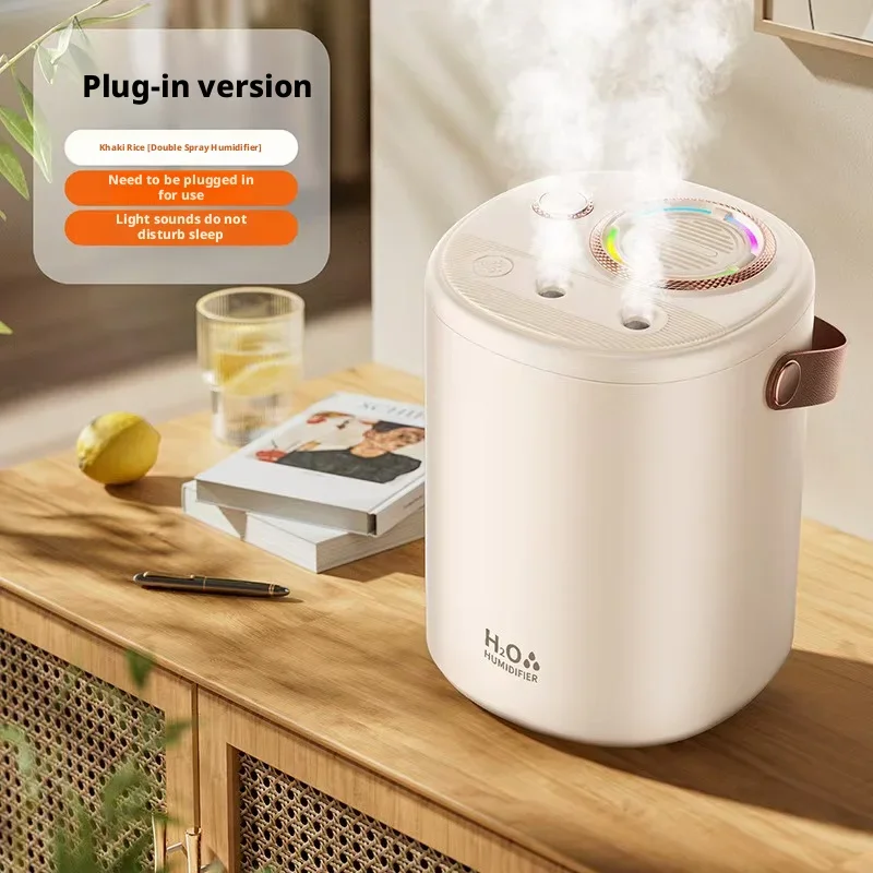 Large Capacity Dual Spray Humidifier Smart Silent USB Humidifier Portable Air Moisturizer For Bedroom Living Room Office Desktop 5