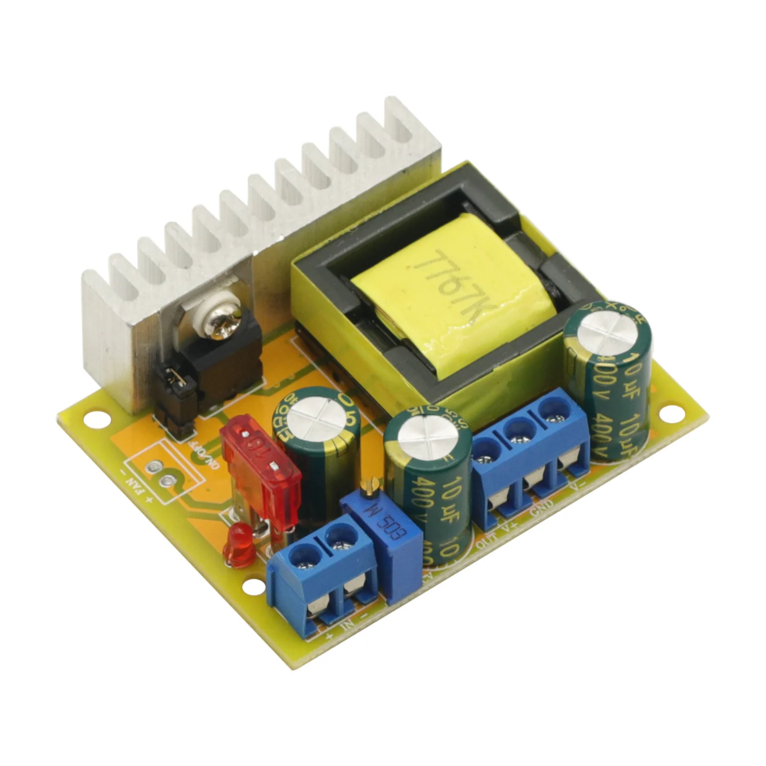 1개 DC-DC 고전압 부스트 컨버터 8V-32V에서 ±45V-390V로 ZVS 스텝업 부스터 모듈 커패시터 충전 전원 공급