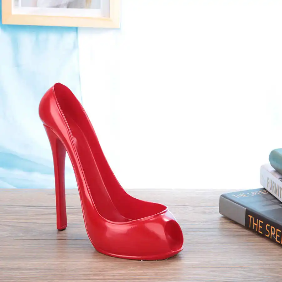 High Heels Shape Decanter High Heel Shoe Wine Bottle Holder Storage Wine Rack Home Decor Kitchen Red Rack wine glass holder rack
