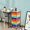 Rolling Utility Cart with 10 Drawers, Portable Handles & Lockable Wheels, Mobile Paper Toys Storage Organizer Large Capacity 2