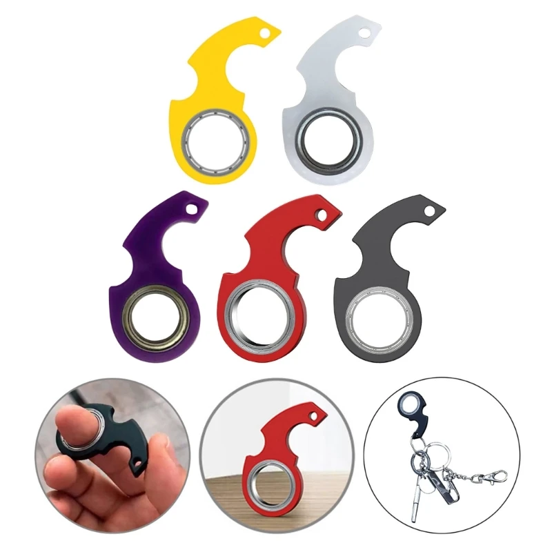 Key Ring Spinner Toy for Car Key Key Flipping Toy Keychain Spinning Spinner