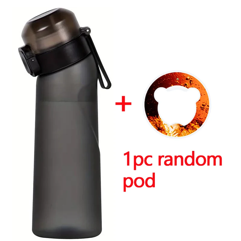 Bouteille d'eau parfumée de 750 ml avec 7 gourdes de sport à saveur