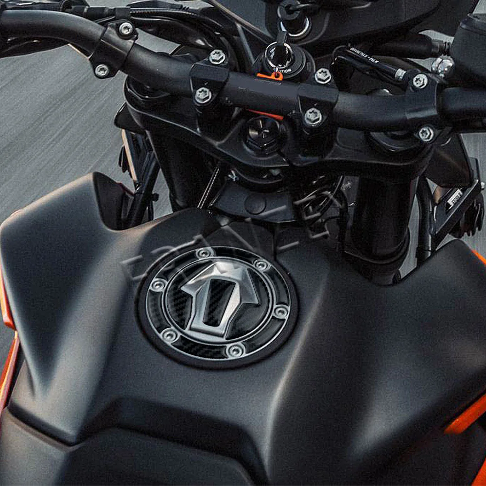 KTM 250 390 890 790 어드벤처 R 790 Adv R 3D 탄소 섬유 오토바이 연료 탱크 캡 스티커, 데칼 보호 액세서리