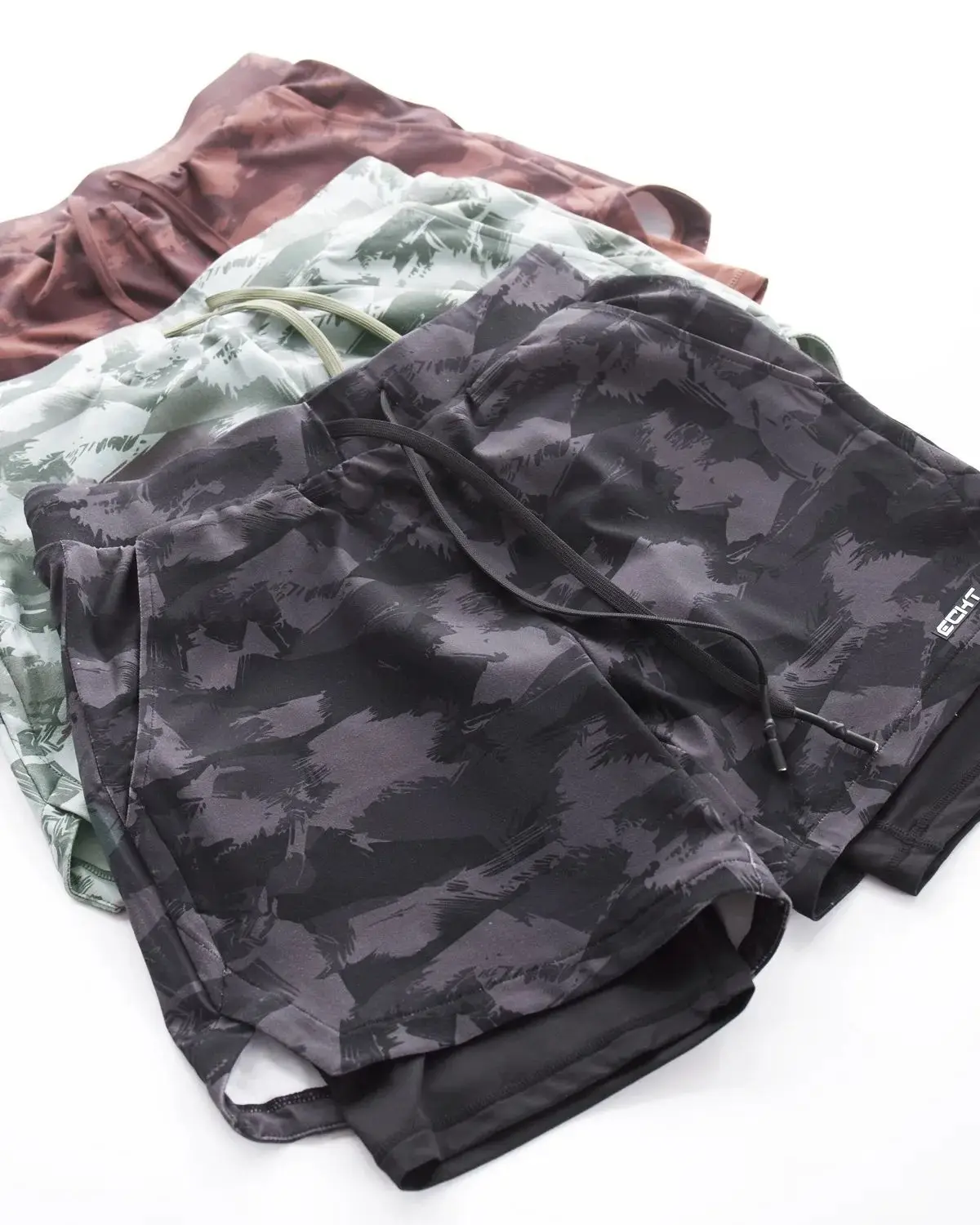 mens casual summer shorts 2022 New Camouflage 2-in-1 Summer Running Shorts MenSports Jogging Fitness Training Quick Dry Mens Gym Men Shorts Short Pants best casual shorts