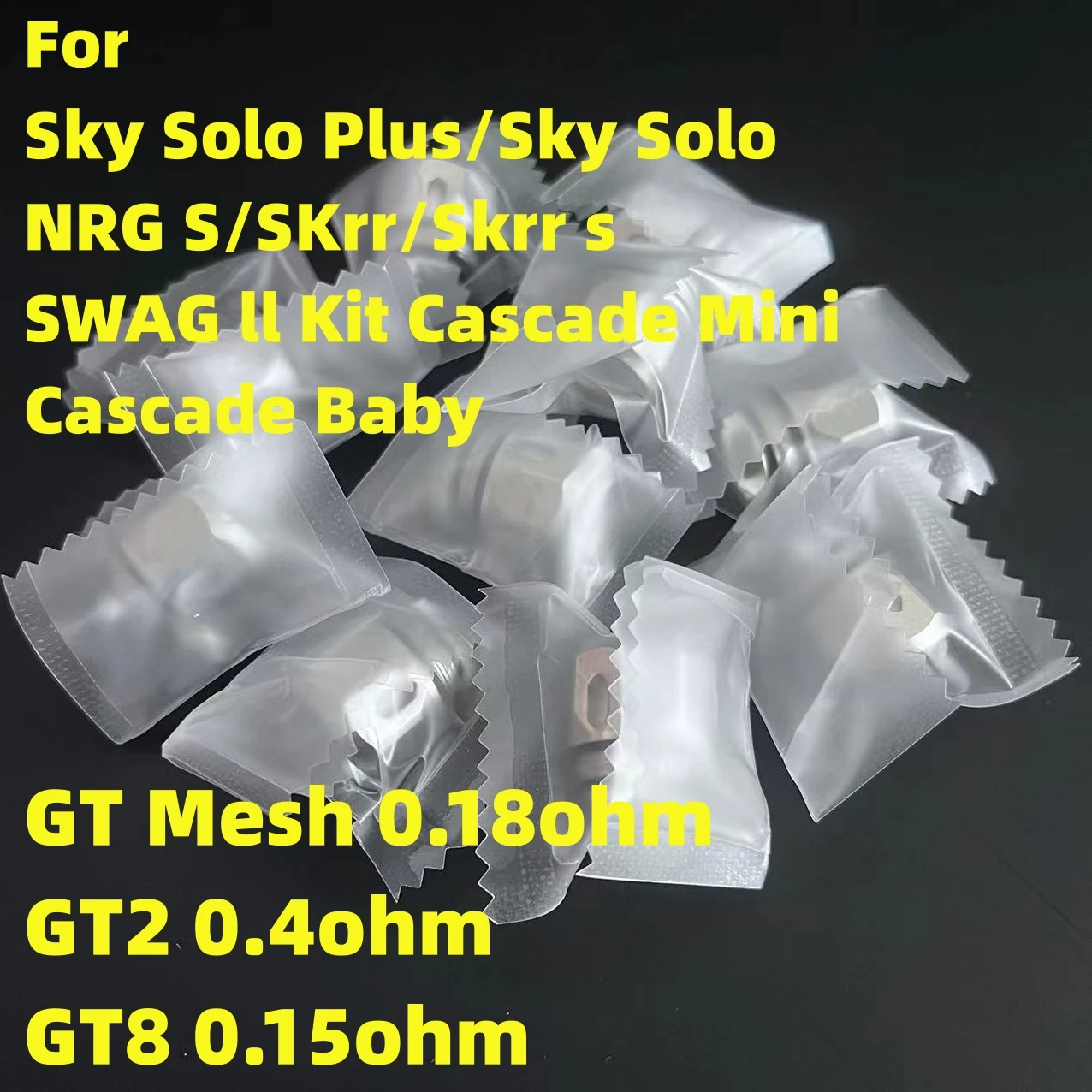 Wholesale GT Spiral/Mesh/Ceramic Wire Core GT2/G8 0.18 0.15 0.2 For Sky Solo /Solo Plus /GEN S /NRG/ NRG SE SKRR-S /SWAG II Kit