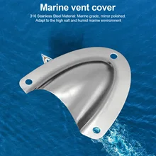 

Stainless Steel Wire Cable Vent Cover Clam Shell Clamshell Vent Ventilator Through Vents for Boat Outlet Marine Yacht Hardware