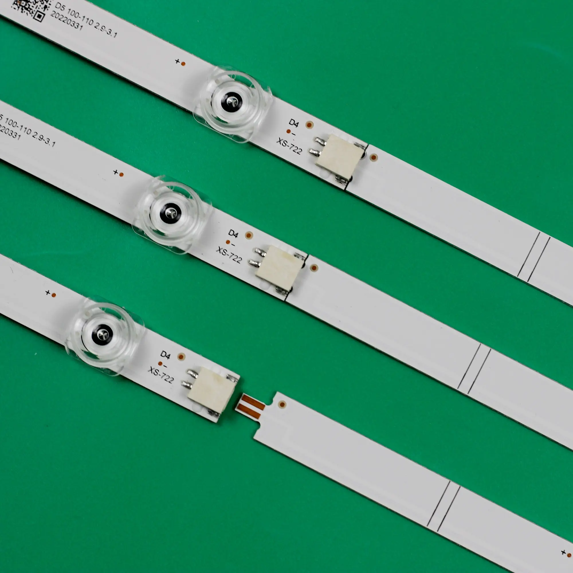 Tira de Retroiluminação Led para Hisense 43a6101ee H43be7000 H43b7100 H43b7100uk hl 43j802 Svh425a05 Led 760 mm - Imagem 4