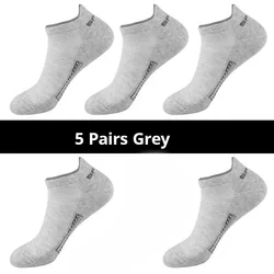 Breathable Men's Mesh Summer Sports Socks - Sweat-Absorbing and Lightweight - 40-45 (5 Pairs Grey)