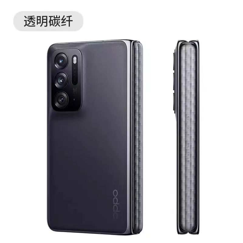 

For Oppo Find N2 Oppo Find N 3D Carbon Fiber Phone Side Sticker Frame Film Matte Edge Protect Skin OPPO FIND N2