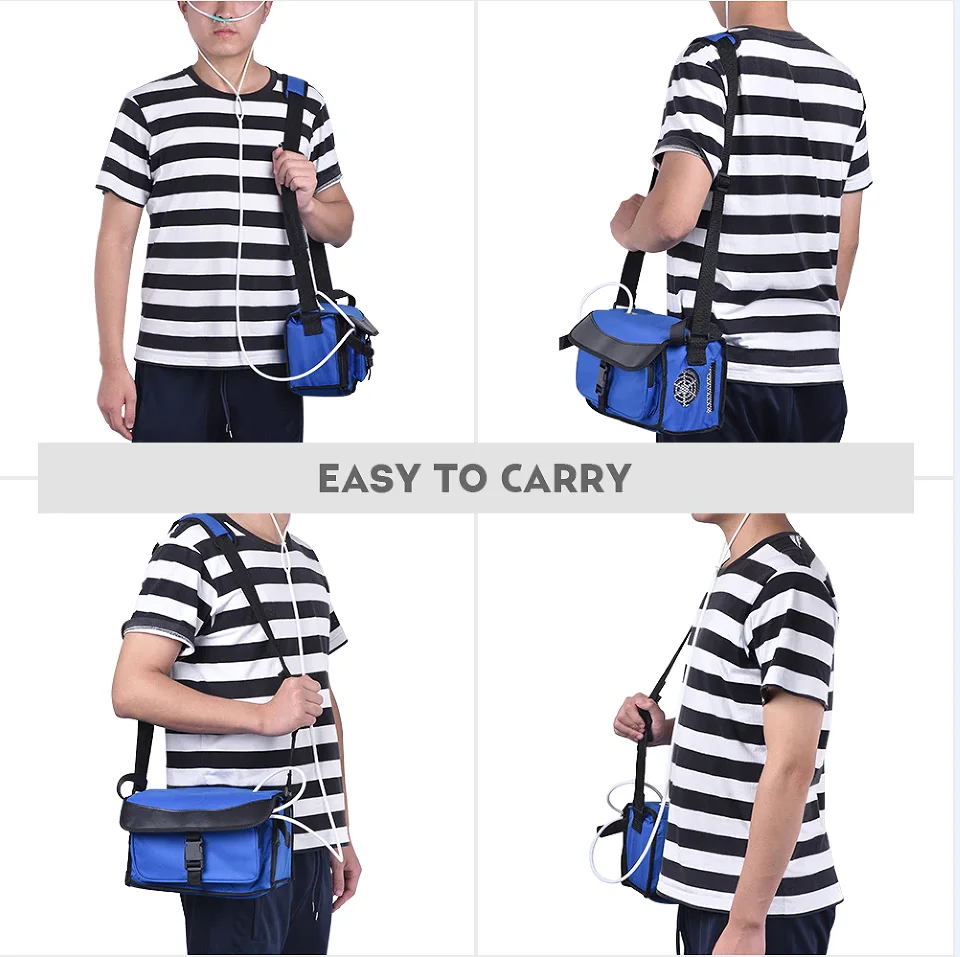 XGREEO Two Batteries Genuine Portable Oxygen Concentrator Generator Home Use Oxygen Bar O2 Making Machine Respirator