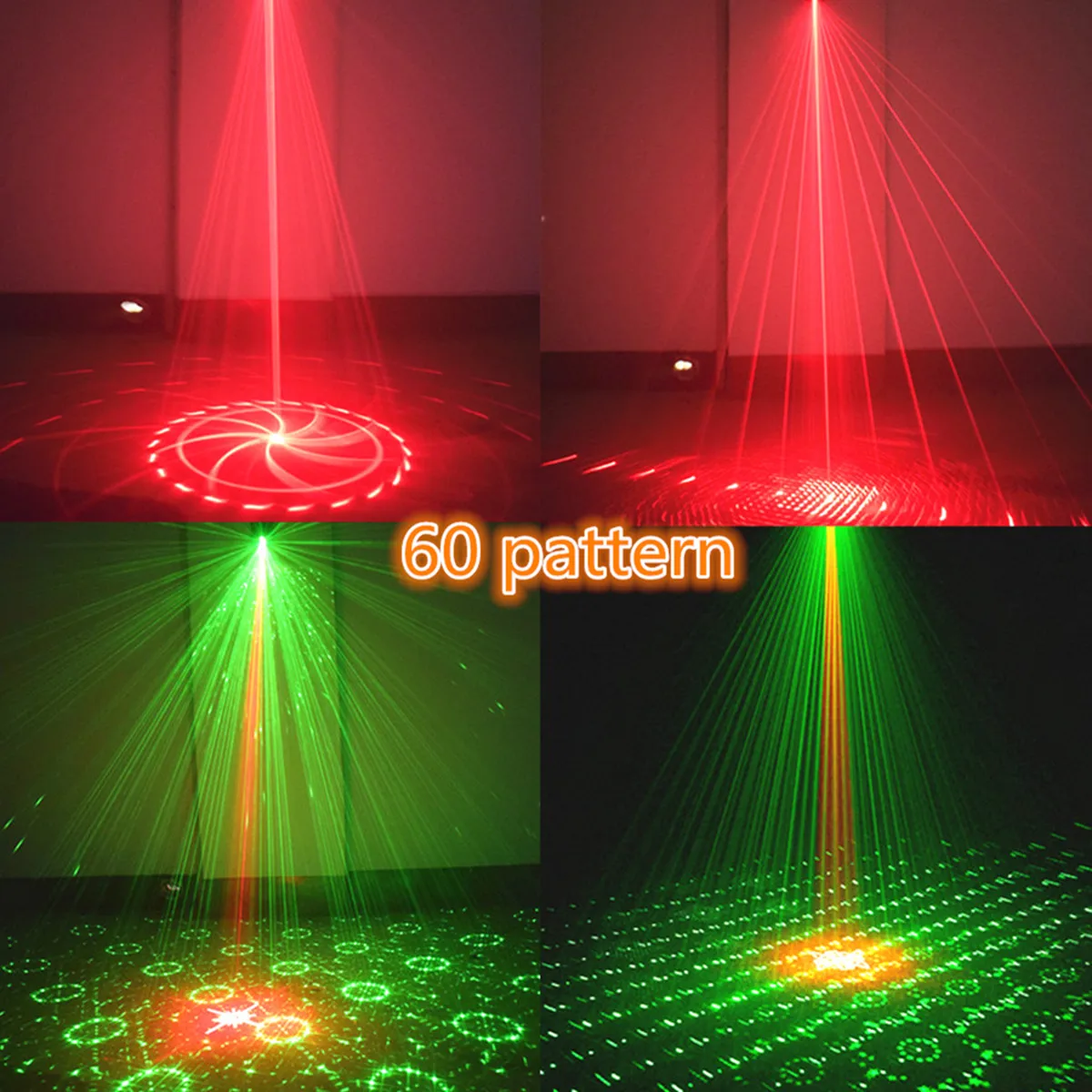 Compact Party Effect Lights with 60 Patterns
