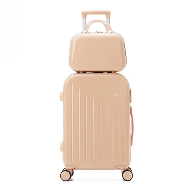 New 20"22"24"26"28"inch High quality suitcases Rolling Luggage with handbag women Travel Luggage cute pink trolley suitcases