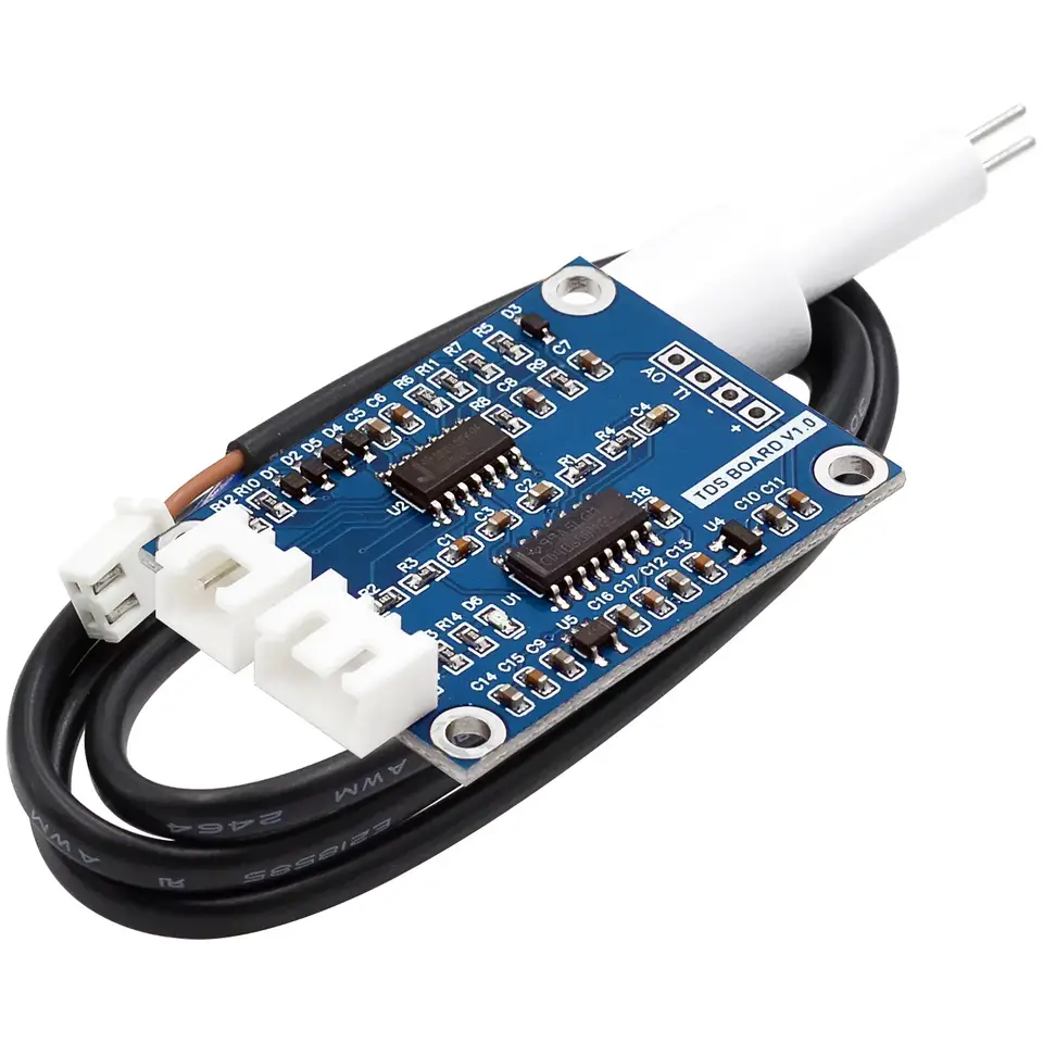 TDS Sensor Module Dissolved Solids Analog Signal Soluble Solid Water Quality Detection DS18B20 Temperature for Arduino 51/STM32 image 1