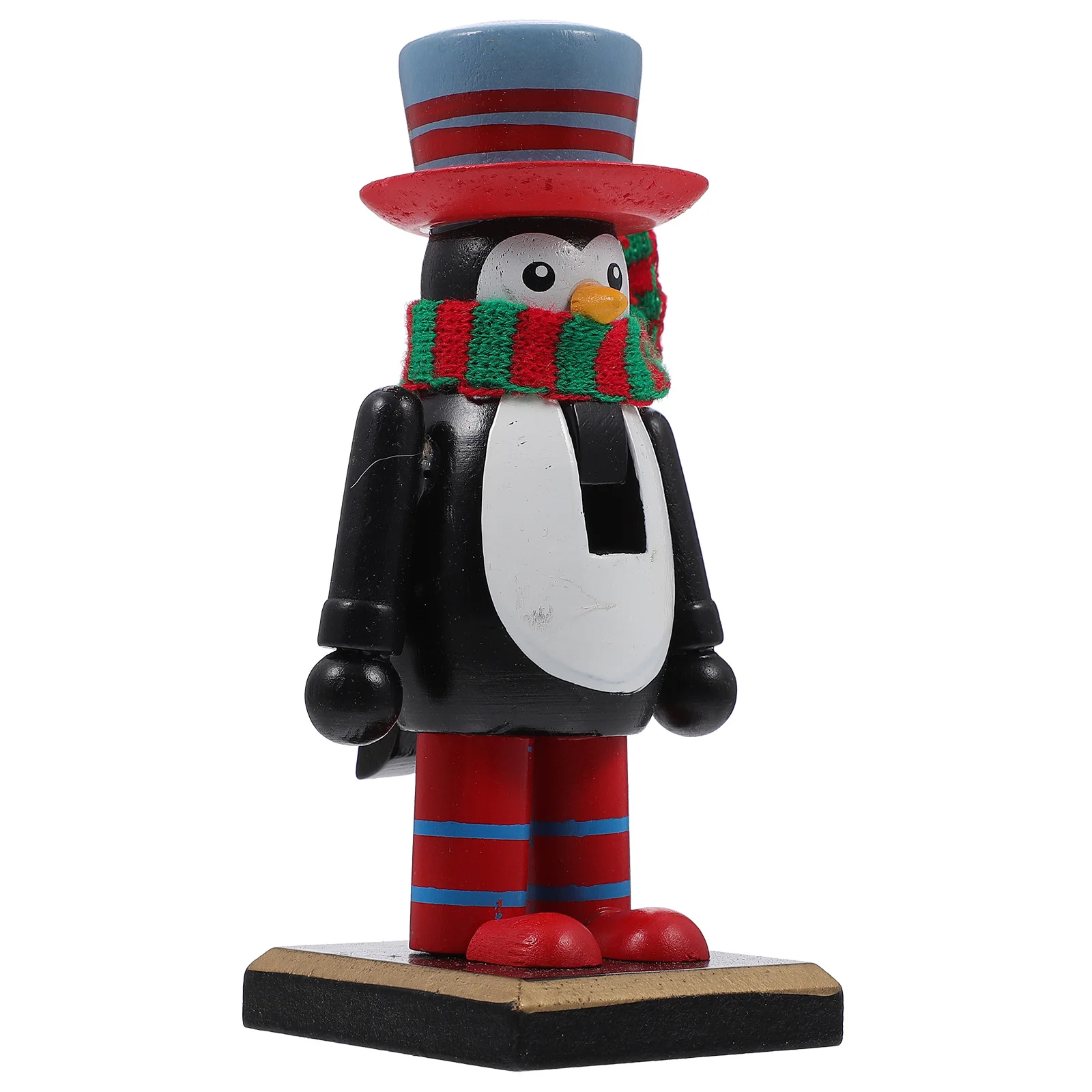 

Christmas Table Centerpieces Wooden Nutcracker Figurines Holiday Gingerbread Man Doll Ornaments Xmas Shelves Tables