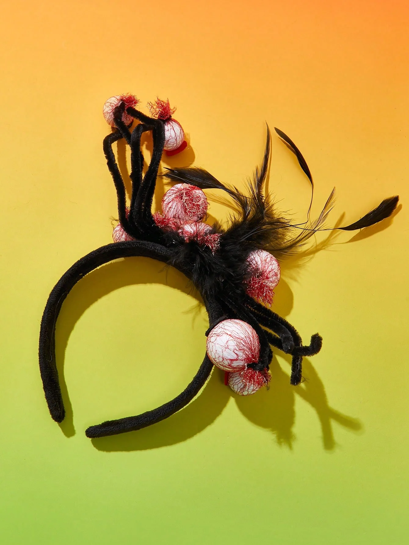 1pc-A lifelike Halloween red eyeball prop pet decoration headband