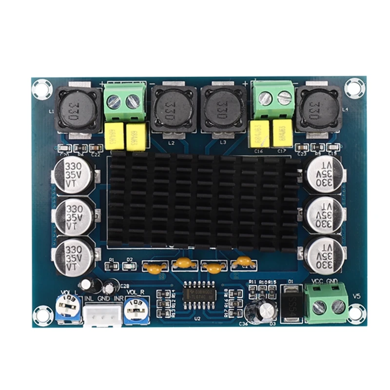

Двухканальная цифровая плата усилителя мощности Tpa3116d2 2X120W Xh-M543