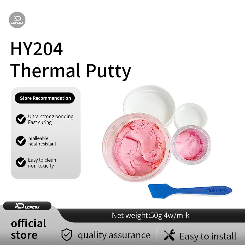 Mastice termico LDPCSJ 4W/mk Mastice di blocco termico ad alte prestazioni per raffreddamento rapido del processore IC GPU VGA