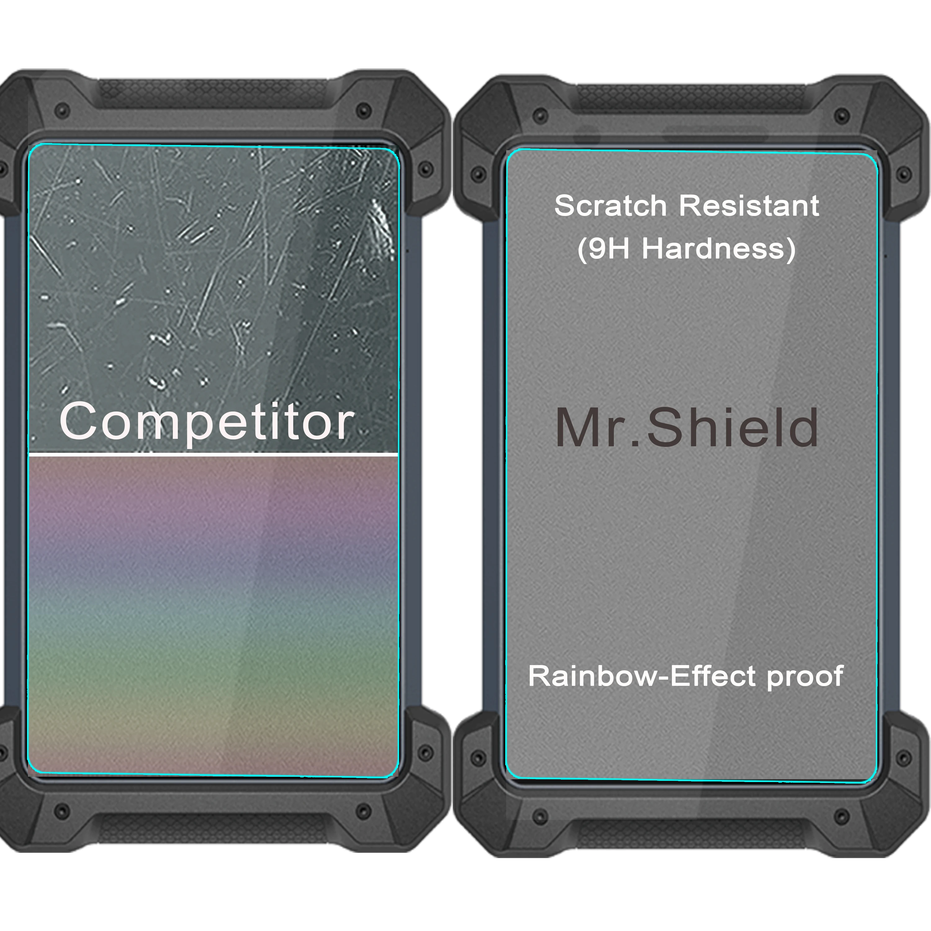 Mr.Shield [2-PACK] Screen Protector For Autel MaxiCOM Mk908 PRO/ Mk908/ Mk908 PRO II 10.1 Inch [Tempered Glass] 5