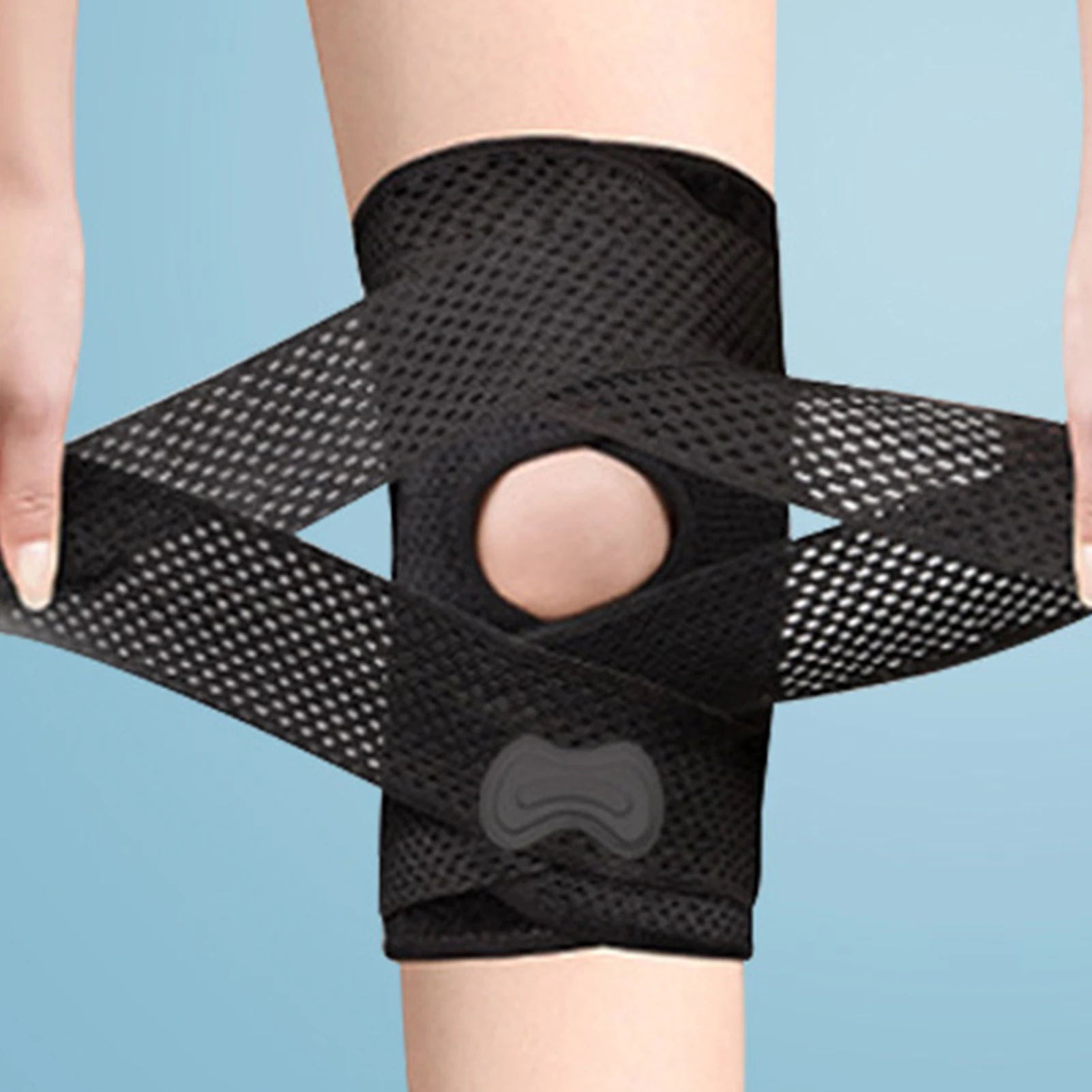Adjustable Anti chafing Knee Brace Mesh Weave Tech Ultra soft Knee