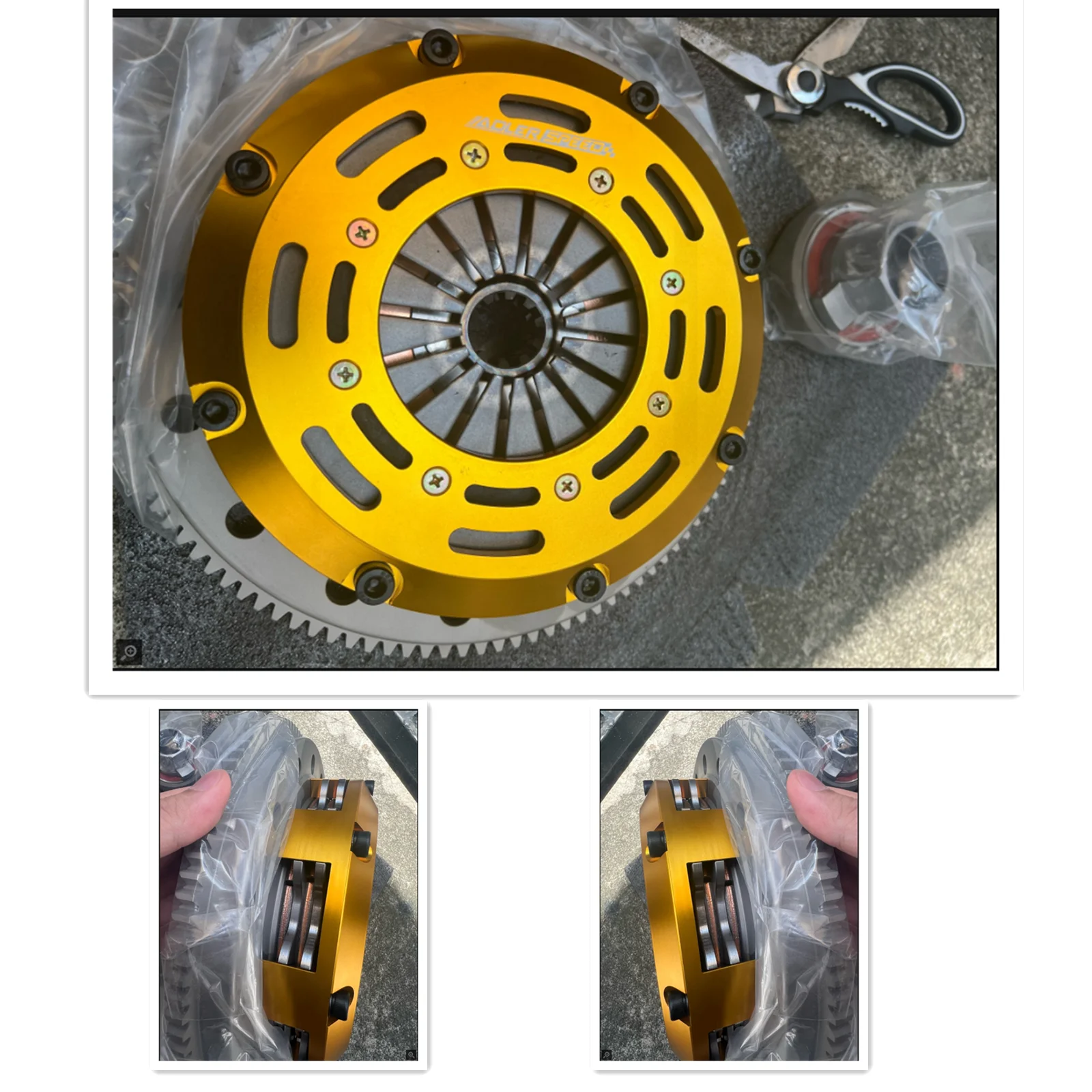 ADLERSPEED RACING TWIN DISC CLUTCH KIT For 20012003 BMW E46 323 325 328 330