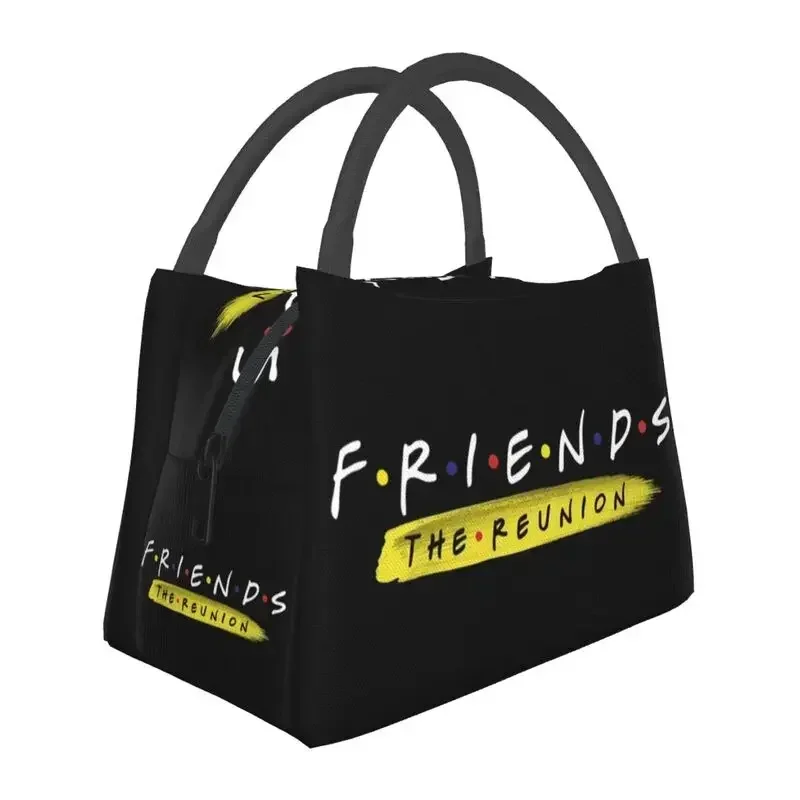 

Friends Reunion Insulated Lunch Tote Bag for Women Comic TV Show Resuable Cooler Thermal Food Lunch Box Outdoor Camping Travel