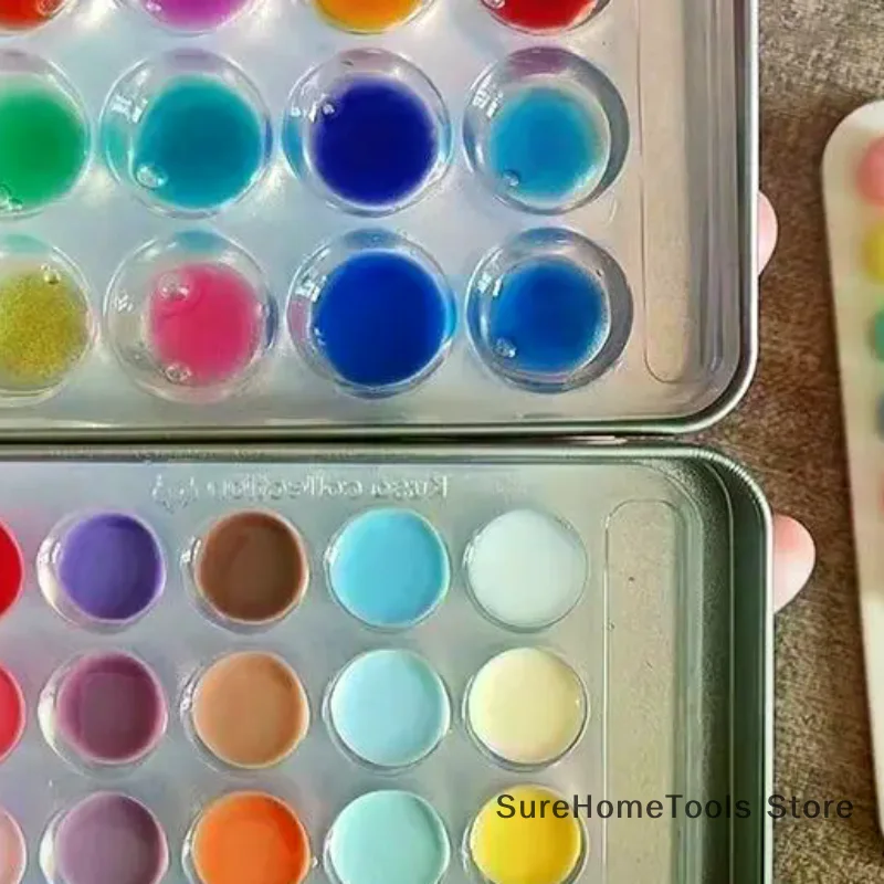 High Transparent Nail Art Nail Color Palette Or Gel Polish Pallet Mixing Drawing Paint Plate Pad Manicuring Display Showing