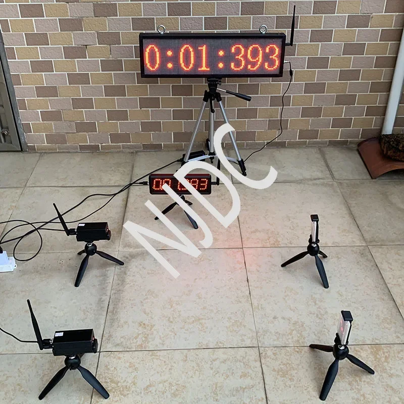 

Car Racing Wireless Timer Training Sprint Physical Fitness Testing Sports Timing Remote Large Screen Synchronous Display