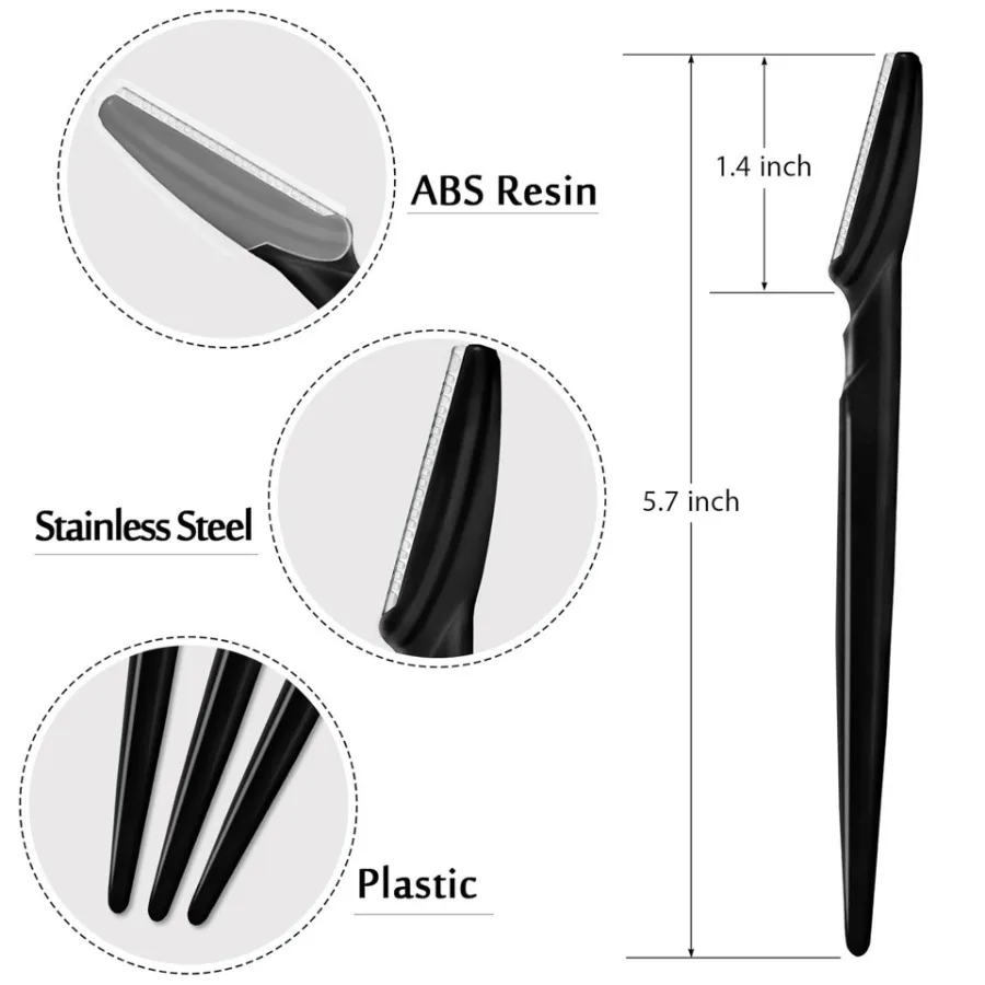 12/30/50PCS Eyebrow Cutting Woman Makeup Tools Eyebrow Trimmer Face Blade Shaver Portable Eye Brow Epilation Hair Removal Safety