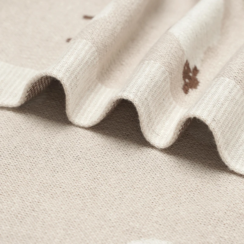 Knitted Cotton Baby Blanket 3