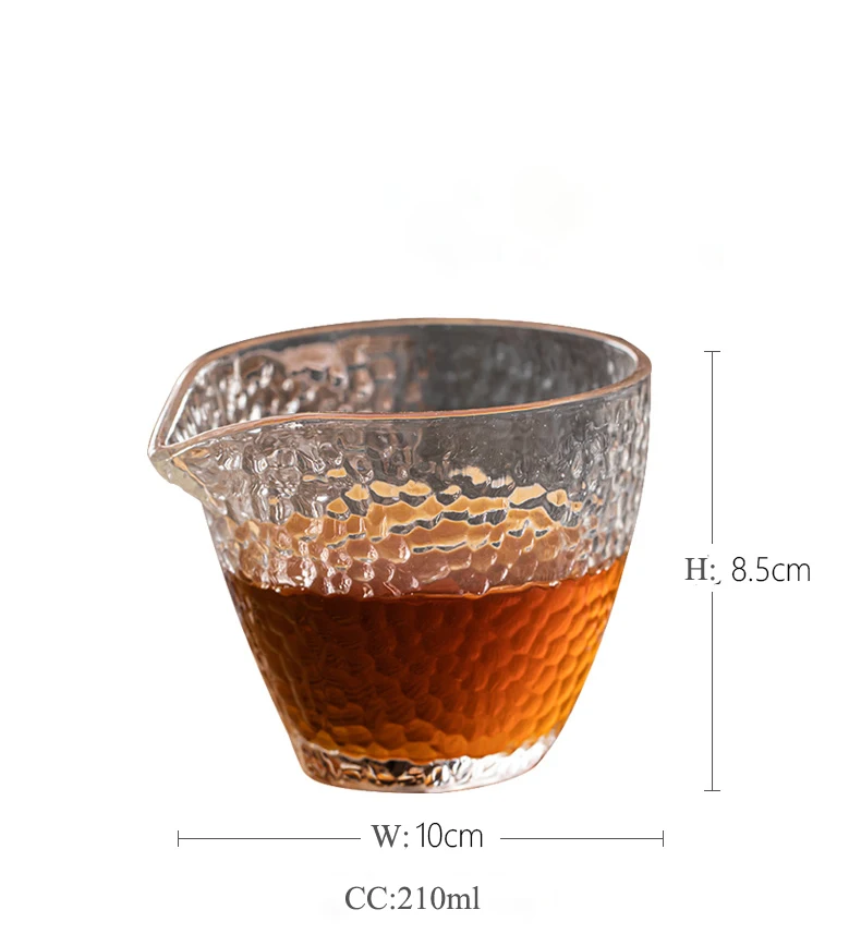 210ml Heat-resistant Glass Tea Pitchers Gongdaobei Chahai Kungfu Accessories Cup