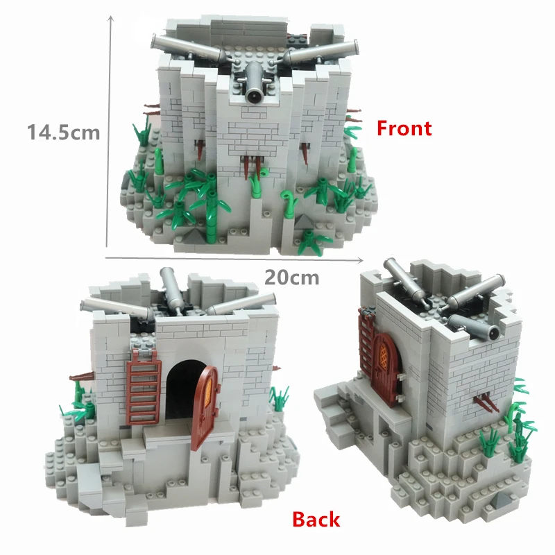 

WW2 Wars Building Blocks Army Mountain Defense Toys for Boys Gift Constructor Bricks MOC Compatible City Classic Blocks Juguetes