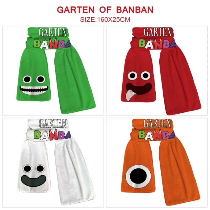 

Garten of Banban Around The Two-dimensional Cartoon Super Soft Plush Scarf Autumn and Winter Warm Scarf for Men and Women