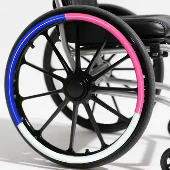 [Una coppia] Custodia protettiva antiscivolo per rullante per sedia a rotelle Custodia in gel di silice confezione completa da 24"