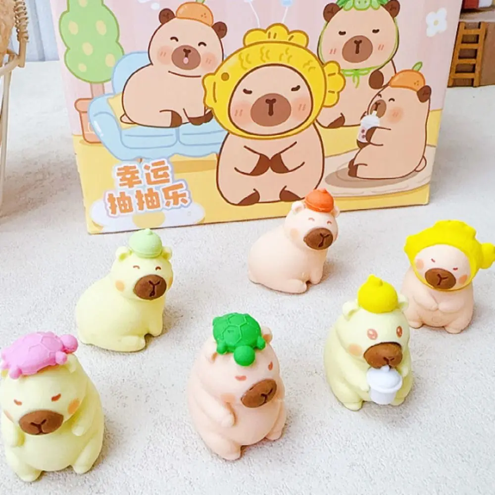 High Quality Capybara Pencil Eraser Cartoon Rubber Blind Bag Birthday Gift Stationery Kids