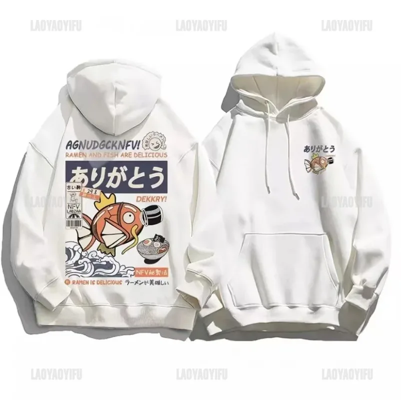 

Fashion Anime Men's Hoodies Vintage Japanese Cartoon Hoody Street Harajuku Hip Hop Sweatshirt Women Hipster Streetwear Pullover