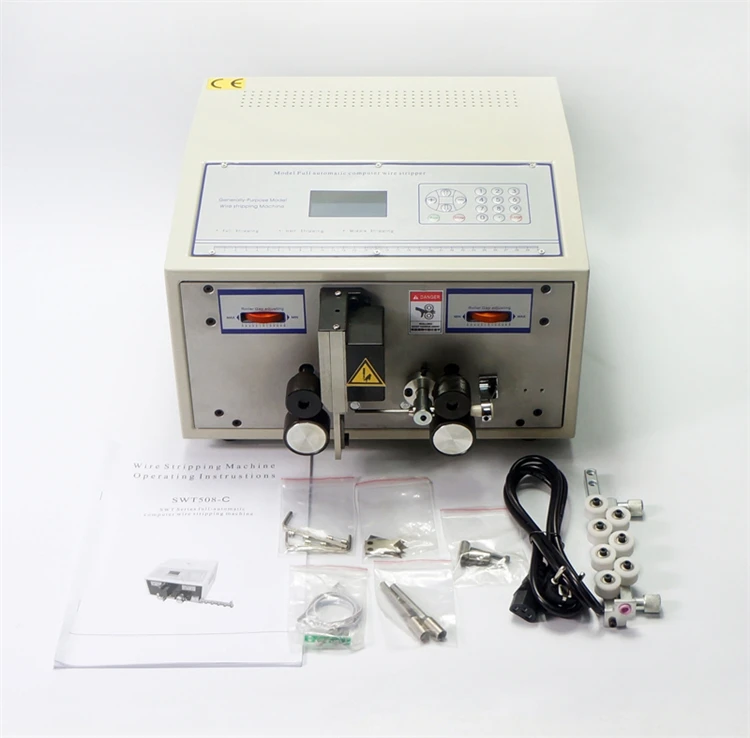 SWT-608-CN 2-Rad-Antrieb Drahtabisoliermaschine Elektrische Abisolier- und Schneidemaschine für Computer-Abisolierkabel 0,1mm-2,5mm² – Detail 4