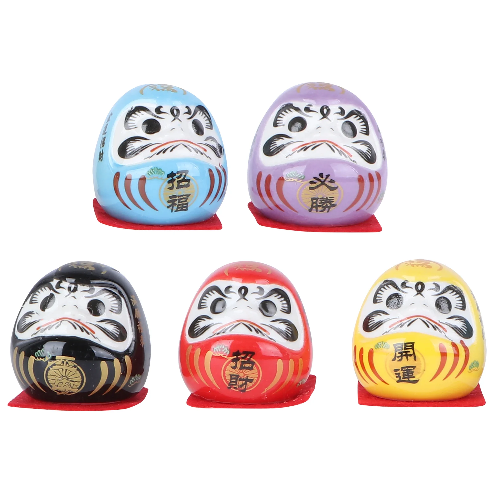 

Daruma Lucky Cat Doll Japanese Ceramic Figurine Mini Decor Figurines Statue Fortune Maneki Neko Good Wealth Ornament Dharma
