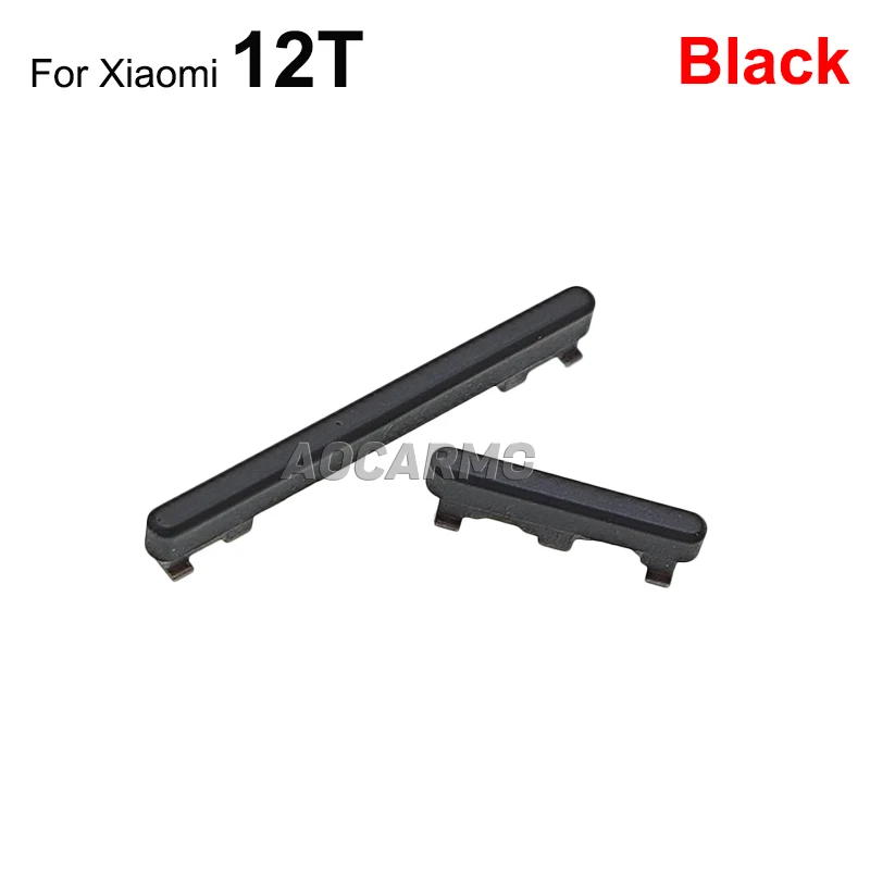 Aocarmo Power On/ OFF Volume Buttons Side Key For Xiaomi 12T Repair Replacement Parts