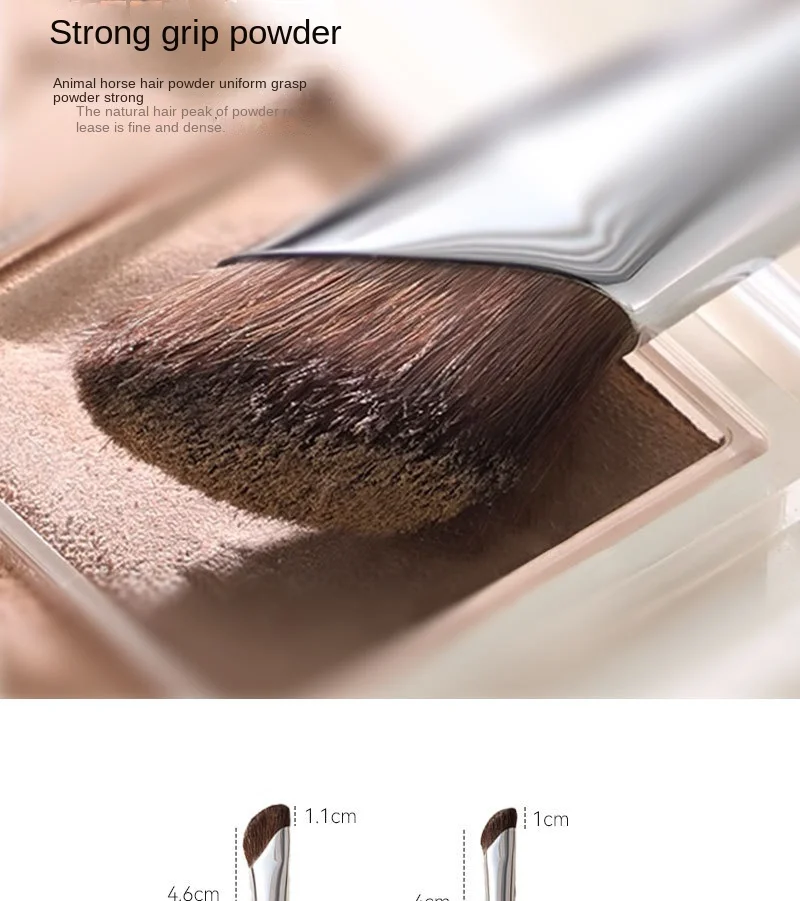 Description Picture 5 of itemNose Contour Brush Flat Nose Contour Brush Angled Contour Makeup Brush Natural Hair Angled Contour Shadow Smudge Makeup Brushes