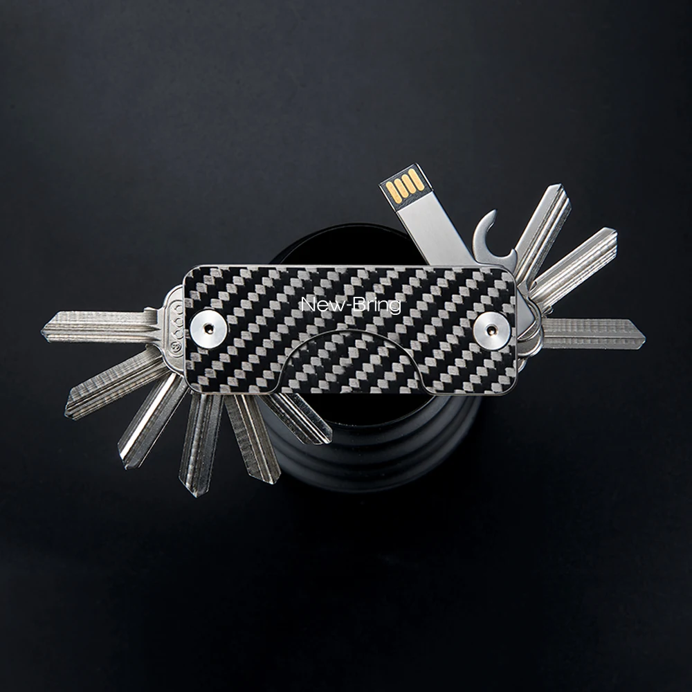 Compact Key Holder Keychain DIY Pocket Key Wallet Organizer