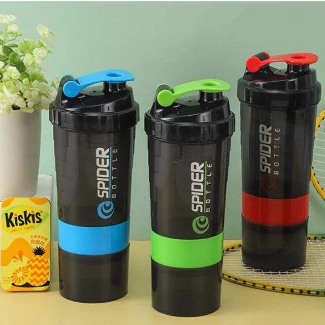 Creative Sports Shaker Cup Fitness Mixing Cup Fashion Trend Large Capacity Water Cup with Mixing Ball Convenient and Practical 6