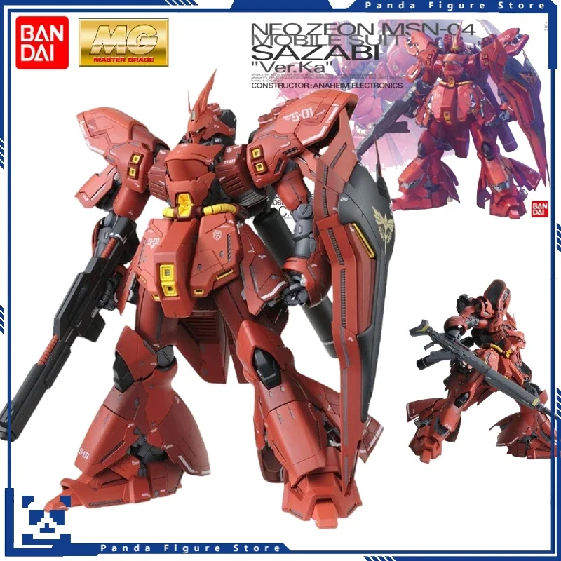 

In Stock Bandai MG 1/100 SAZABI MSN-04 Ka Ver. Action Figure Boys Toy Mecha Model Gift Assembly