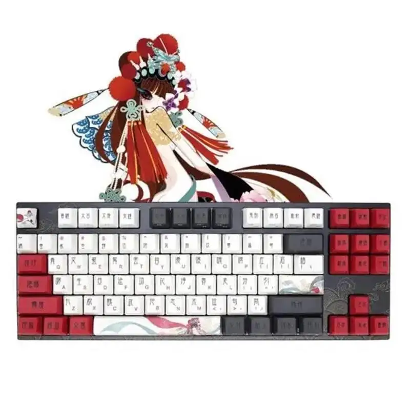 

Проводная Механическая клавиатура Varmilo beijing Opera EC V2, компьютерная клавиатура с белой подсветкой