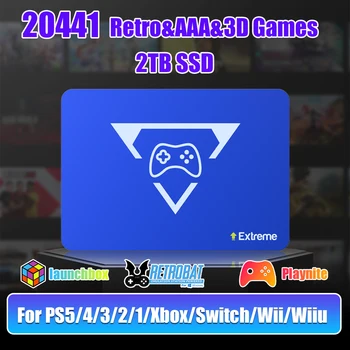 Play Zone Console di gioco SSD da 2 TB con 20000+giochi e 80+emulatore per PS5/4/3/2/Xbox/Switch/Wii/Wiiu Launchbox, Playnite e Retbat
