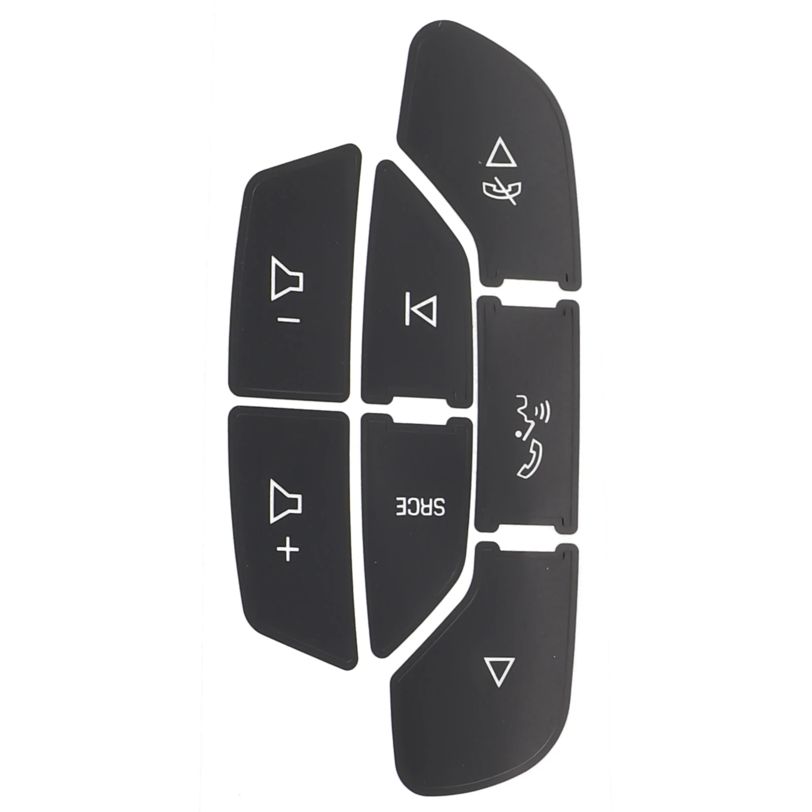 

Steering Wheel Button Stickers Paper Plastic Plug-and-play Black Car Accessories For Tahoe For Yukon 2007-2014