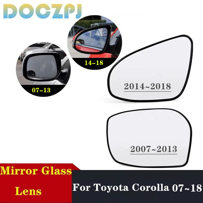 

Замена стеклянного стекла для автомобильного дверного зеркала для Toyota Corolla 2007 ~ 2018 с подогревом/без подогрева