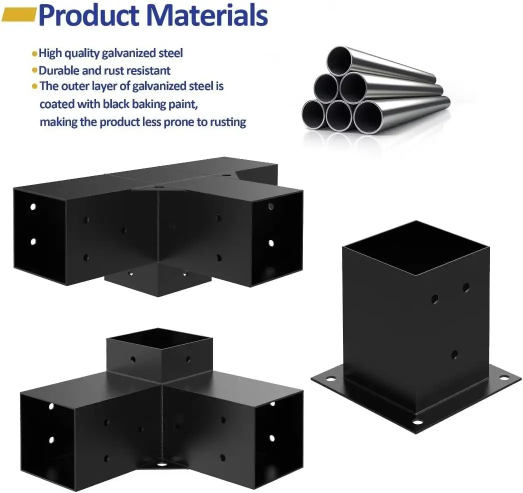 Alloy Steel Pergola Kit Lumber DIY Pergola Brackets Suitable